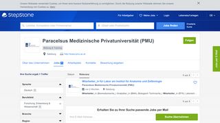 
                            2. Aktuelle Jobs bei Paracelsus Medizinische Privatuniversität (PMU ...