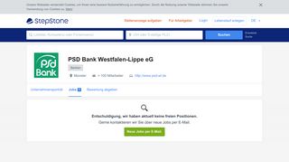 
                            12. Aktuelle Jobs bei PSD Bank Westfalen-Lippe eG | StepStone