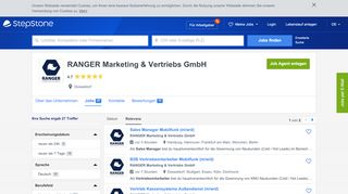 
                            7. Aktuelle Jobs bei RANGER Marketing & Vertriebs GmbH | StepStone