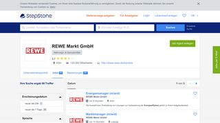 
                            12. Aktuelle Jobs bei REWE Markt GmbH | StepStone