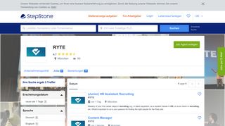 
                            12. Aktuelle Jobs bei RYTE | StepStone