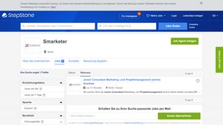 
                            8. Aktuelle Jobs bei Smarketer | StepStone