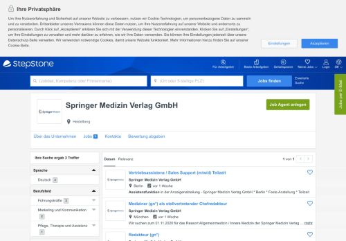 
                            13. Aktuelle Jobs bei Springer Medizin Verlag GmbH | StepStone