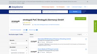 
                            6. Aktuelle Jobs bei strategy& PwC Strategy& (Germany) GmbH ...