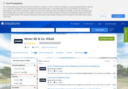 
                            12. Aktuelle Jobs bei Ströer SE & Co. KGaA | StepStone