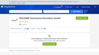 
                            7. Aktuelle Jobs bei TECOSIM Technische Simulation GmbH | StepStone