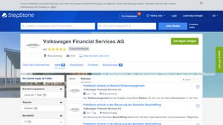 
                            8. Aktuelle Jobs bei Volkswagen Financial Services AG | StepStone