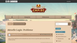 
                            8. Aktuelle Login-Probleme — Goodgame Empire Forum