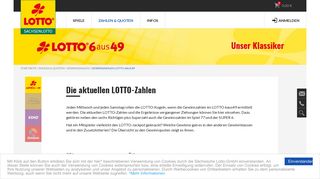 
                            7. Aktuelle Lottozahlen - Spiel LOTTO 6aus49 | sachsenlotto.de