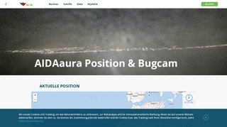 
                            6. Aktuelle Schiffsposition und Bugcam von AIDAaura abrufen - AIDA ...