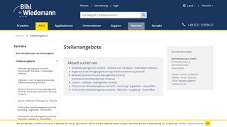 
                            5. Aktuelle Stellenangebote - Bihl+Wiedemann GmbH