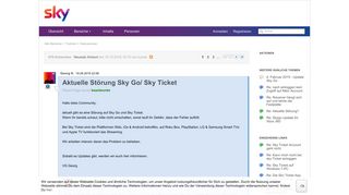 
                            5. Aktuelle Störung Sky Go/ Sky Ticket | Sky & Friends
