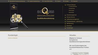 
                            2. Aktuelles - Kundenlogin - Adquas GmbH