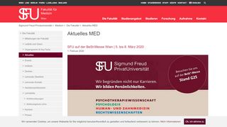 
                            10. Aktuelles MED | Sigmund Freud PrivatUniversität - Medizin