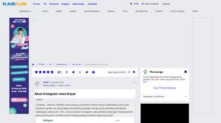 
                            6. Akun Instagram cewe bisyar | KASKUS