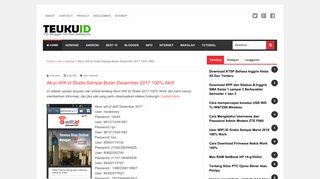 
                            5. Akun Wifi.id Gratis Sampai Bulan Desember 2017 100% Aktif | TEUKU ...