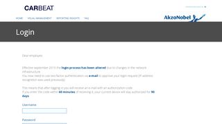 
                            11. AkzoNobel Carbeat - Login