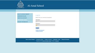 
                            13. Al-Amal School - Online Application - Log In - RenWeb