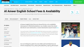 
                            4. Al Ameer English School Fees & Availability - WhichSchoolAdvisor