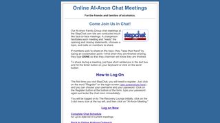 
                            2. Al-Anon Chat Meetings at StepChat.com - Online Al-Anon ...