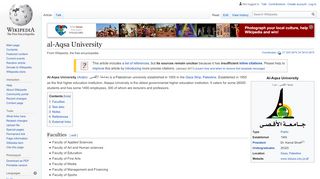 
                            8. al-Aqsa University - Wikipedia