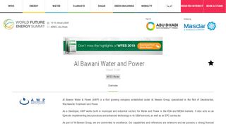 
                            7. Al Bawani Water and Power - WFES 2019 - The leading B2B ...