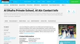 
                            12. Al Dhafra Private School, Al Ain Contact Info - WhichSchoolAdvisor