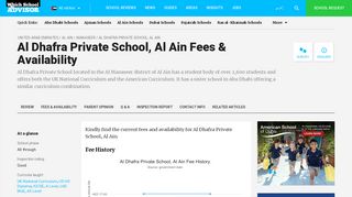 
                            10. Al Dhafra Private School, Al Ain Fees & Availability ...