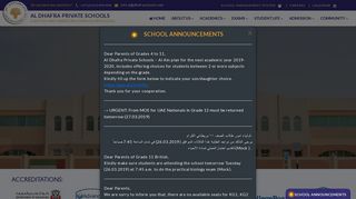 
                            3. Al Dhafra Private Schools, Al Ain: Home