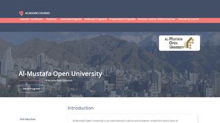 
                            2. Al-Mustafa Open University in Iran - Courses - ...
