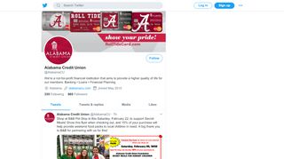 
                            7. Alabama Credit Union (@AlabamaCU) | Twitter