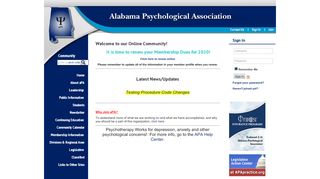 
                            13. Alabama Psychological Association