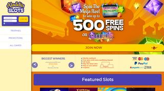 
                            9. Aladdin Slots | Mega Reel Spin | Online Instant Games and Casino