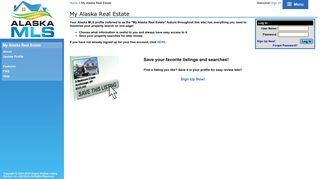
                            13. AlaskaRealEstate.com - Login - Alaska MLS