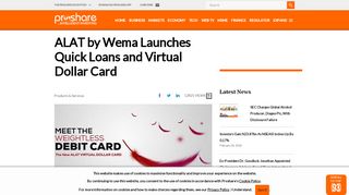 
                            8. ALAT by Wema Launches Quick Loans and Virtual Dollar Card