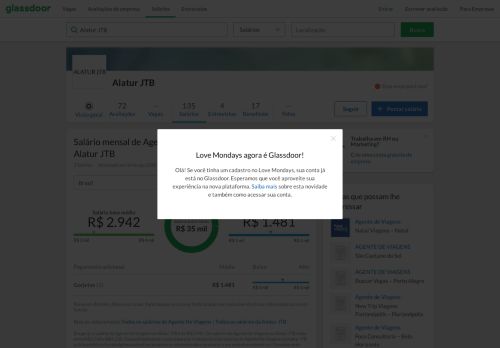 
                            6. Alatur JTB - Salários de Agente de Viagens | Love Mondays