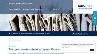 
                            13. ALBA Group: Mit „zero waste solutions“ gegen ...