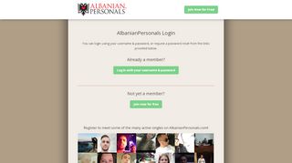 
                            1. AlbanianPersonals login - Sign in to ... - Albanian singles
