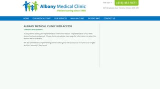 
                            12. Albany Medical Clinic Web Access