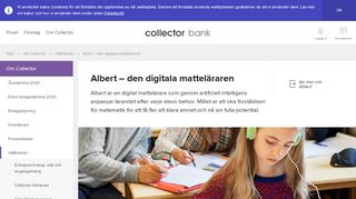 
                            4. Albert – den digitala matteläraren - Collector Bank