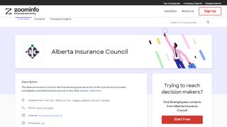 
                            12. Alberta Insurance Council | ZoomInfo.com