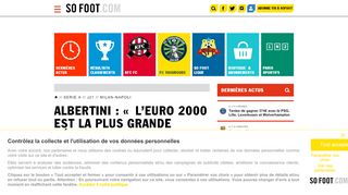 
                            7. Albertini : « L'Euro 2000 est la plus grande déception de ma ... - Italie