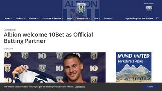 
                            9. Albion welcome 10Bet as Official Betting Partner - News - West ...