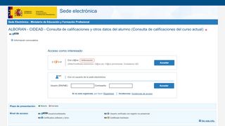 
                            4. ALBORAN - CIDEAD - Consulta de calificaciones y ... - Sede electrónica