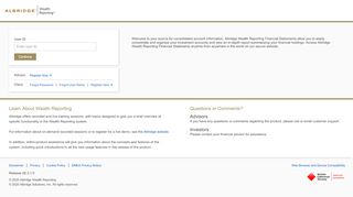 
                            13. Albridge Wealth Reporting