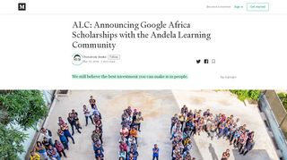
                            10. ALC: Announcing Google Africa Scholarships with the Andela ...