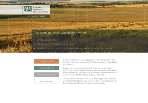 
                            8. ALC Application Portal - Government of B.C.