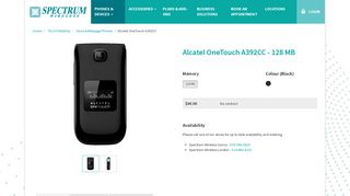 
                            8. Alcatel OneTouch A392CC Pricing, Availability, Features