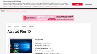 
                            6. Alcatel Plus 10: características, precio y opiniones - Fichas de tablets ...