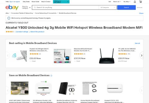 
                            8. Alcatel Y800 Unlocked 4G 3G Mobile Wifi Hotspot Wireless ... - eBay